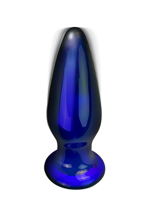 Bestel: Shining Vibrating Glass Plug - bij Happytoys: de erotische sex webshop | liever Happy dan Easy ⭐⭐⭐⭐⭐ - Default Title - 10216 - BLUE