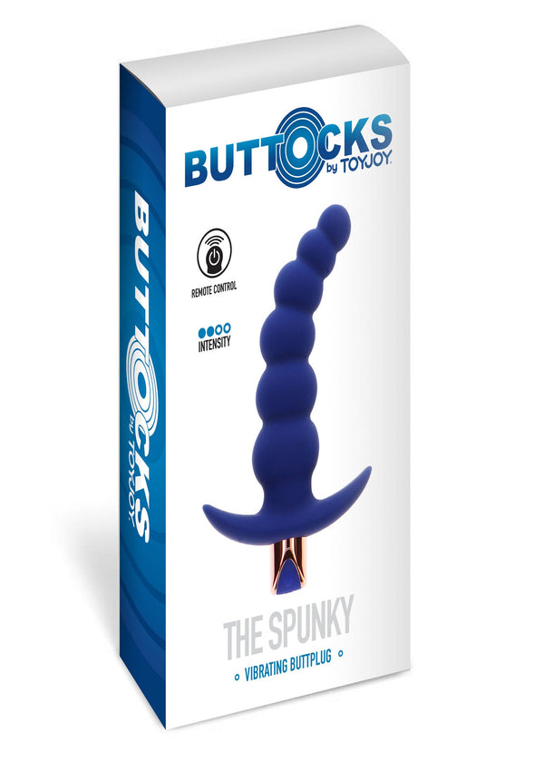 Bestel: The Spunky Buttplug vibrating with remote control by ToyJoy Buttocks - bij Happytoys: de erotische sex webshop | liever Happy dan Easy ⭐⭐⭐⭐⭐