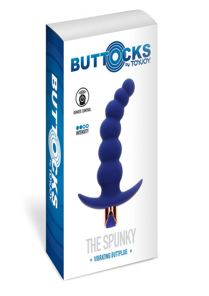 Bestel: The Spunky Buttplug vibrating with remote control by ToyJoy Buttocks - bij Happytoys: de erotische sex webshop | liever Happy dan Easy ⭐⭐⭐⭐⭐