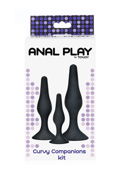 Bestel: Anal Play Curvy butplug Companions Kit 3pcs by ToyJoy - bij Happytoys: de erotische sex webshop | liever Happy dan Easy ⭐⭐⭐⭐⭐