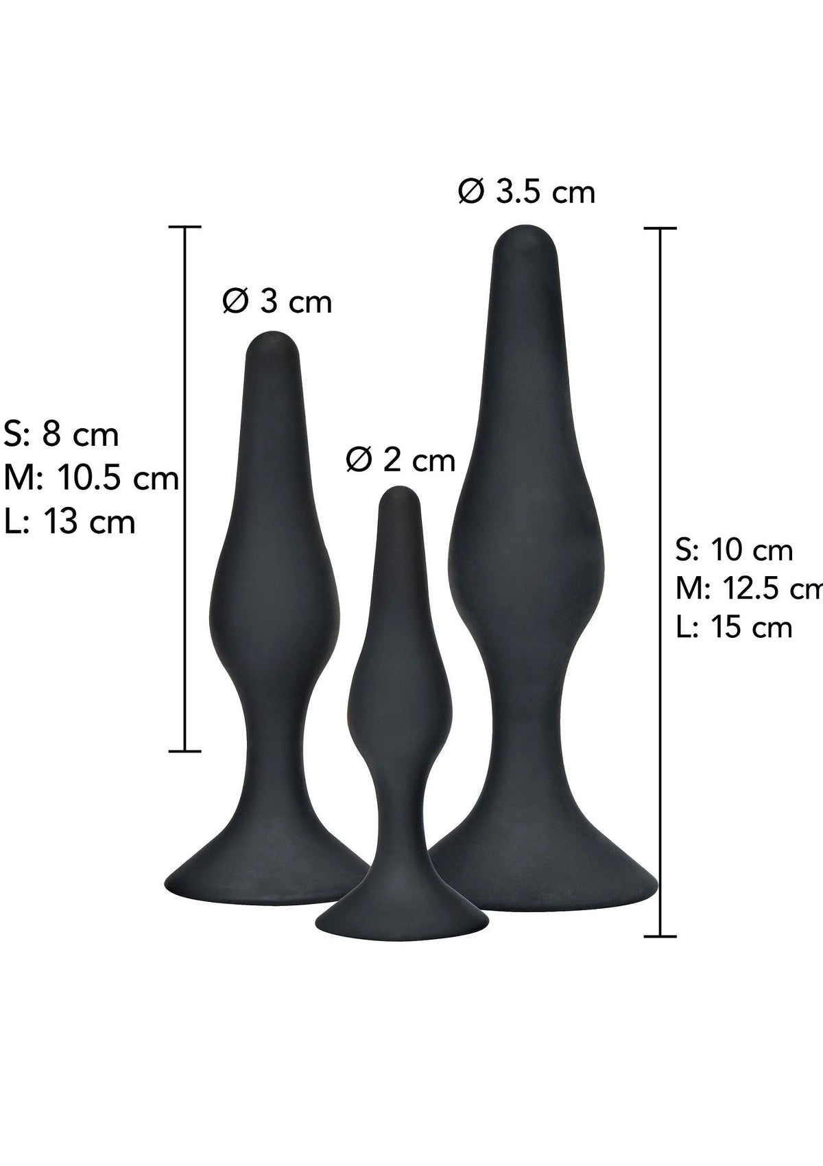 Bestel: Anal Play Curvy butplug Companions Kit 3pcs by ToyJoy - bij Happytoys: de erotische sex webshop | liever Happy dan Easy ⭐⭐⭐⭐⭐