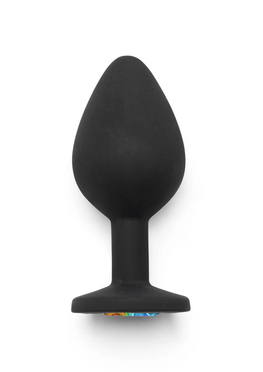 Bestel: Rainbow Booty Jewel Medium - bij Happytoys: de erotische sex webshop | liever Happy dan Easy ⭐⭐⭐⭐⭐