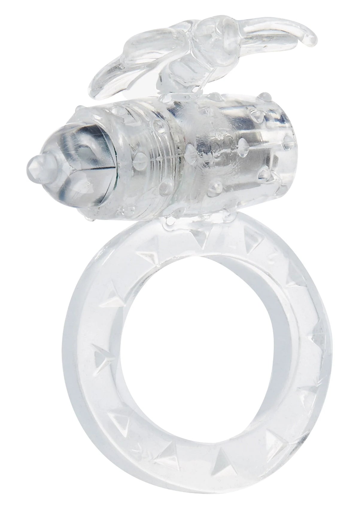 Bestel: Flutter Ring Vibrating - bij Happytoys: de erotische sex webshop | liever Happy dan Easy ⭐⭐⭐⭐⭐ - Default Title - 10308 - CLEAR