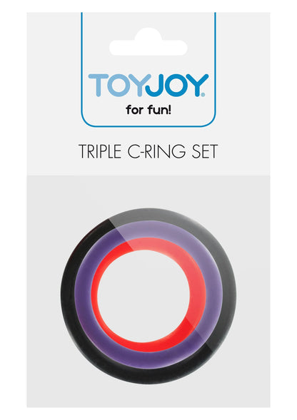 Bestel: Basics Triple Rings Multicolor 3pcs by ToyJoy - bij Happytoys: de erotische sex webshop | liever Happy dan Easy ⭐⭐⭐⭐⭐
