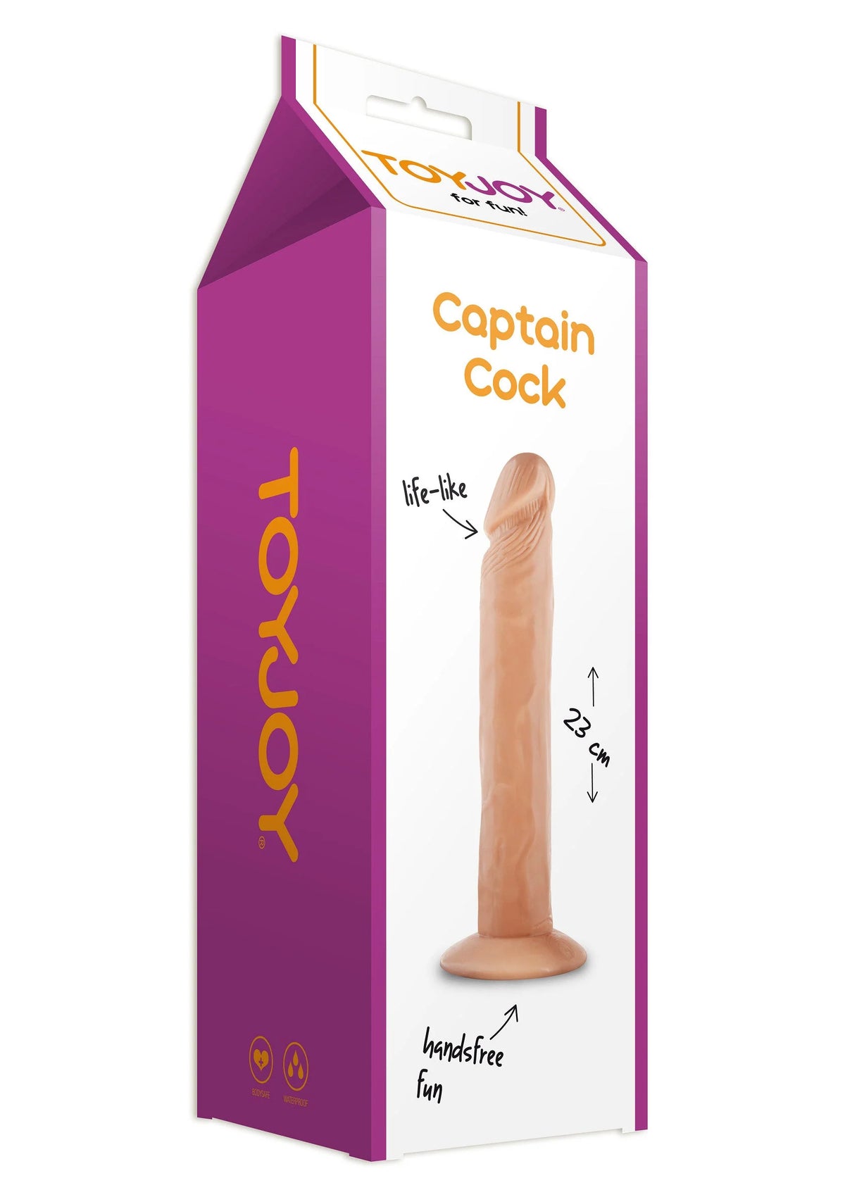 Bestel: Classics Captain Cock 23 cm Dong by ToyJoy - bij Happytoys: de erotische sex webshop | liever Happy dan Easy ⭐⭐⭐⭐⭐