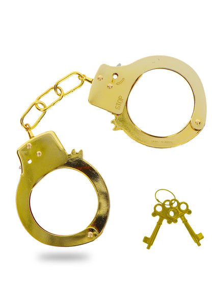 Bestel: Metal Handcuffs by ToyJoy - bij Happytoys: de erotische sex webshop | liever Happy dan Easy ⭐⭐⭐⭐⭐ - Gold - 10351 - GOLD