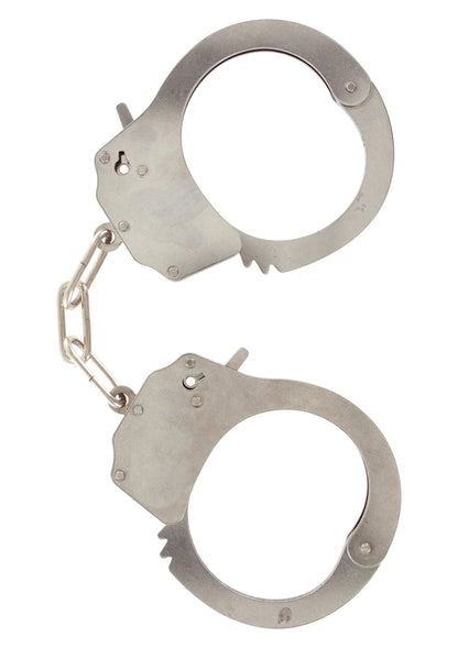 Bestel: Metal Handcuffs by ToyJoy - bij Happytoys: de erotische sex webshop | liever Happy dan Easy ⭐⭐⭐⭐⭐ - Silver - 10351 - SILVER