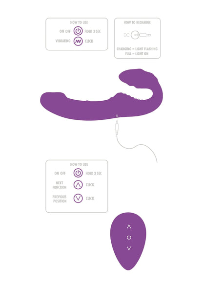 Bestel: Designer Edition Nymphea Vibrating Strap - On by Toyjoy - bij Happytoys: de erotische sex webshop | liever Happy dan Easy ⭐⭐⭐⭐⭐