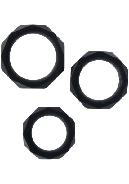 Bestel: Manpower Power Halo C - Ring Set by ToyJoy - bij Happytoys: de erotische sex webshop | liever Happy dan Easy ⭐⭐⭐⭐⭐ - Default Title - 10453 - BLACK
