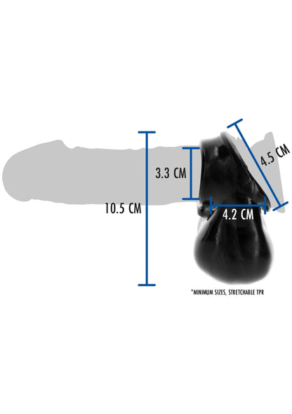 Bestel: Penis Ring with Scrotum Holder by ToyJoy Manpower - bij Happytoys: de erotische sex webshop | liever Happy dan Easy ⭐⭐⭐⭐⭐