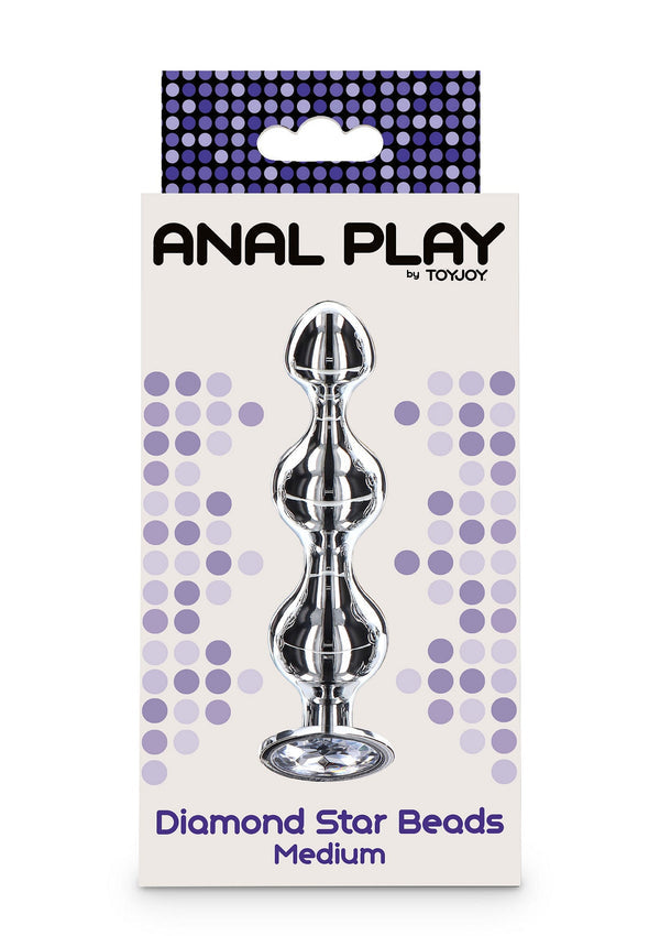 Bestel: Diamond Star Beads Medium by ToyJoy Anal Play - bij Happytoys: de erotische sex webshop | liever Happy dan Easy ⭐⭐⭐⭐⭐
