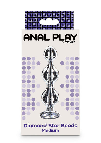 Bestel: Diamond Star Beads Medium by ToyJoy Anal Play - bij Happytoys: de erotische sex webshop | liever Happy dan Easy ⭐⭐⭐⭐⭐