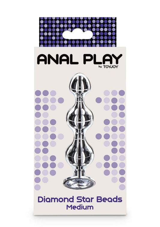 Bestel: Diamond Star Beads Medium by ToyJoy Anal Play - bij Happytoys: de erotische sex webshop | liever Happy dan Easy ⭐⭐⭐⭐⭐