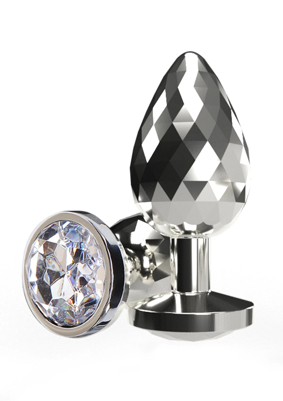 Bestel: Disco Diamond Plug Medium by ToyJoy Anal Play - bij Happytoys: de erotische sex webshop | liever Happy dan Easy ⭐⭐⭐⭐⭐ - Default Title - 10598 - SILVER