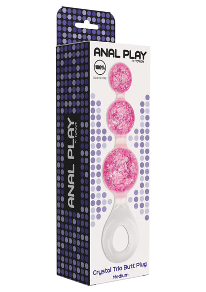 Bestel: Crystal Trio Butt Plug Medium by ToyJoy Anal Play - bij Happytoys: de erotische sex webshop | liever Happy dan Easy ⭐⭐⭐⭐⭐