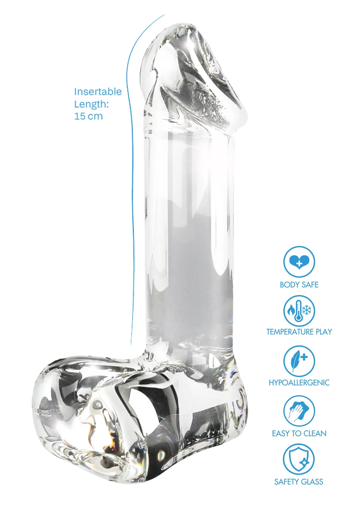 Bestel: Crystal Cock by ToyJoy Glassworxx - bij Happytoys: de erotische sex webshop | liever Happy dan Easy ⭐⭐⭐⭐⭐