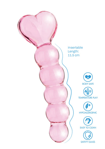 Bestel: Crystal Heart Anal Dildo by ToyJoy Glass Worxx - bij Happytoys: de erotische sex webshop | liever Happy dan Easy ⭐⭐⭐⭐⭐