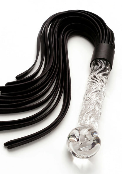 Bestel: Crystal Leather Whip ToyJoy Glass Worxx - bij Happytoys: de erotische sex webshop | liever Happy dan Easy ⭐⭐⭐⭐⭐