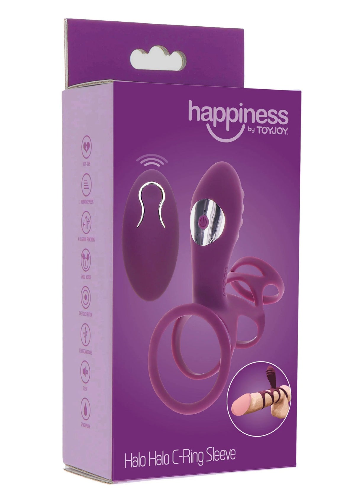 Bestel: Halo Halo C - Ring Sleeve by ToyJoy Happiness - bij Happytoys: de erotische sex webshop | liever Happy dan Easy ⭐⭐⭐⭐⭐