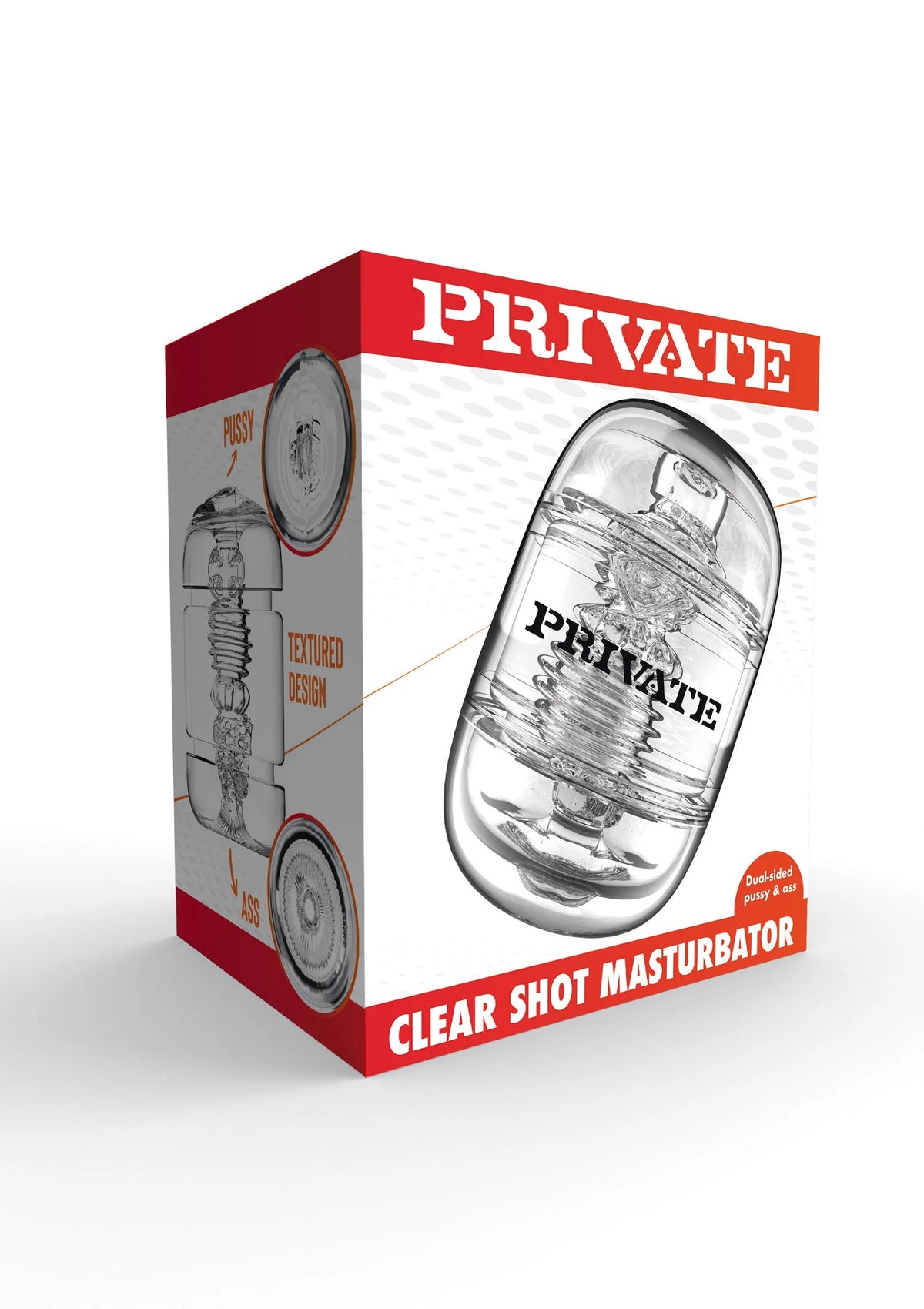 Bestel: Clear Shot Pussy & Ass by Private - bij Happytoys: de erotische sex webshop | liever Happy dan Easy ⭐⭐⭐⭐⭐