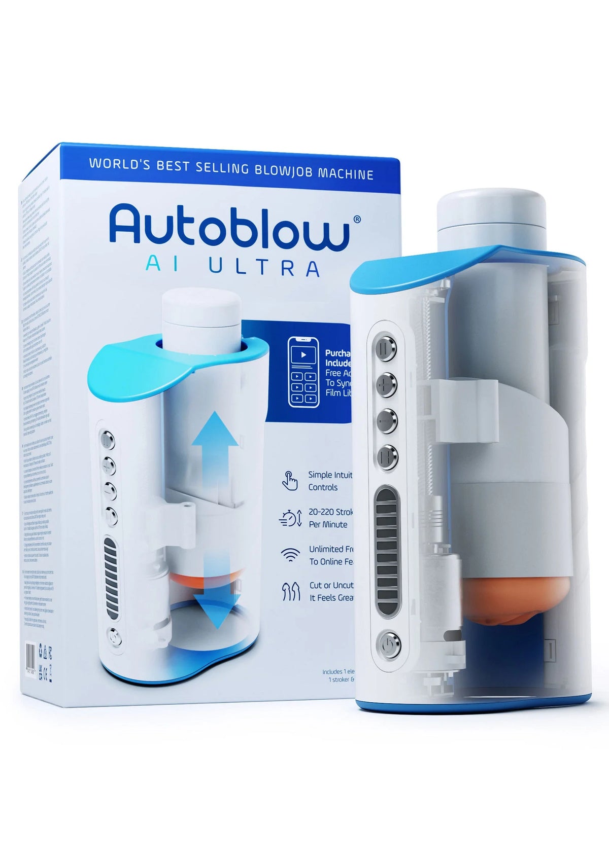 Bestel: Autoblow AI Ultra (EU Plug) By Autoblow - bij Happytoys: de erotische sex webshop | liever Happy dan Easy ⭐⭐⭐⭐⭐