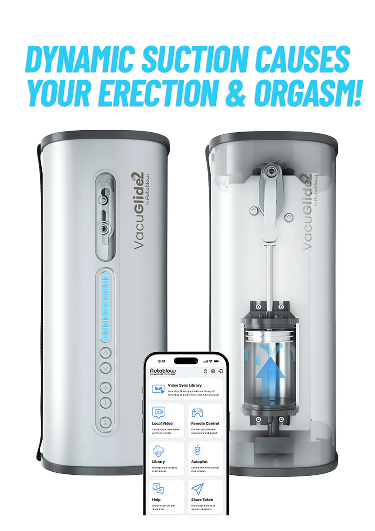 Bestel: VacuGLIDE 2 Milking Machine Video Sync by Autoblow - bij Happytoys: de erotische sex webshop | liever Happy dan Easy ⭐⭐⭐⭐⭐
