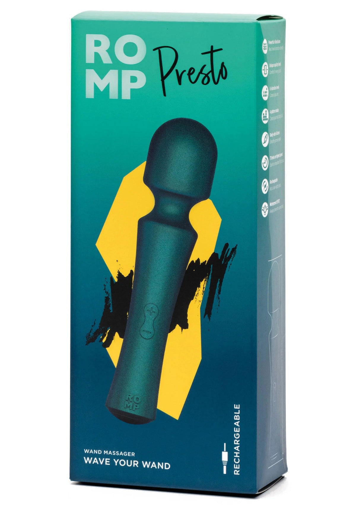 Bestel: Presto Wand by Romp - bij Happytoys: de erotische sex webshop | liever Happy dan Easy ⭐⭐⭐⭐⭐