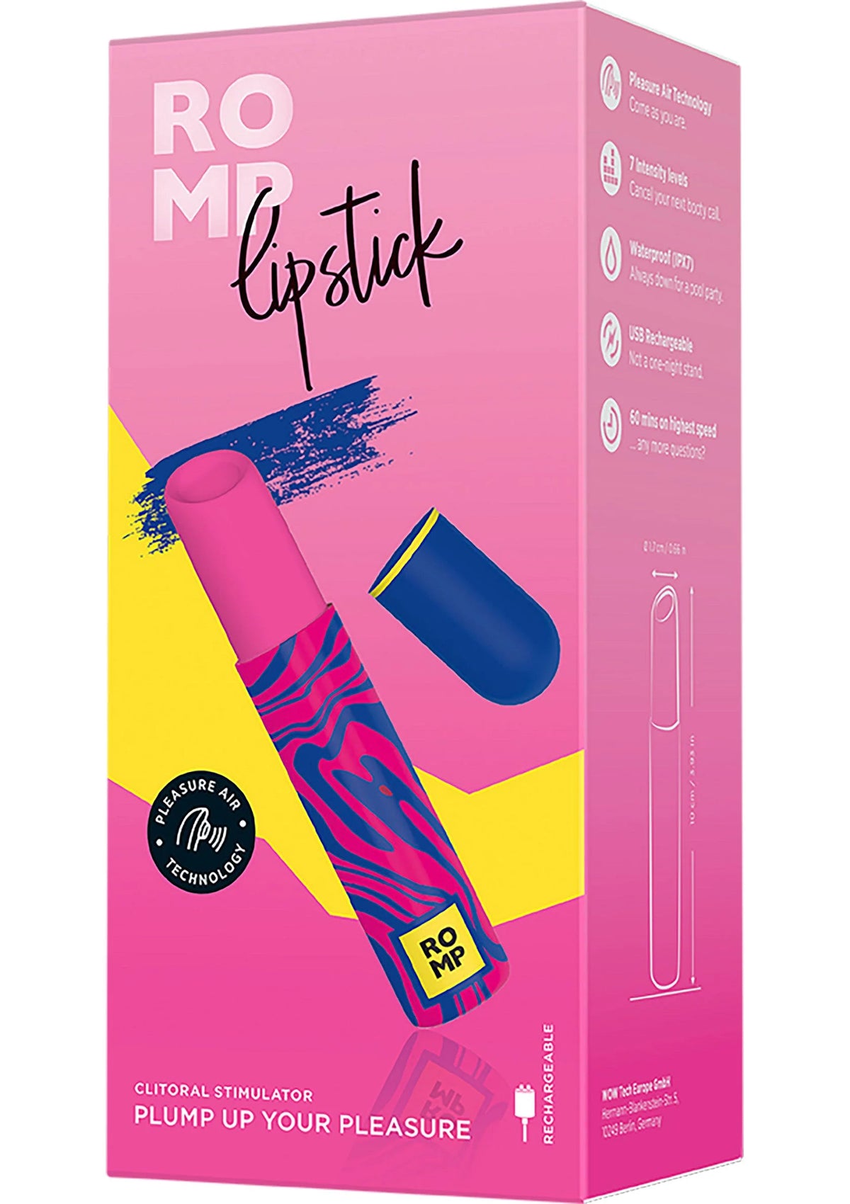 Bestel: Lipstick Airpressure by Romp - bij Happytoys: de erotische sex webshop | liever Happy dan Easy ⭐⭐⭐⭐⭐
