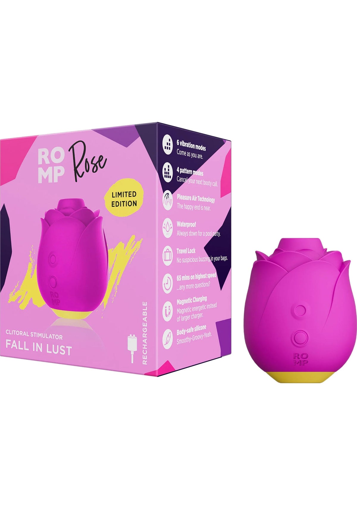 Bestel: Rose airpressure by Romp - bij Happytoys: de erotische sex webshop | liever Happy dan Easy ⭐⭐⭐⭐⭐
