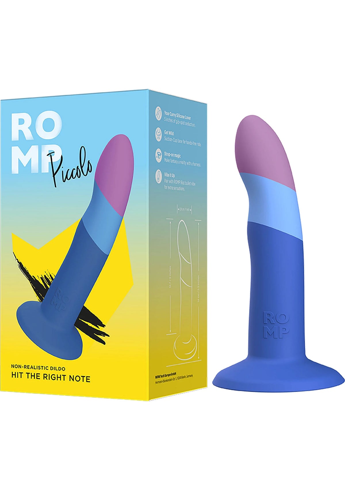 Bestel: Piccolo Dildo by Romp - bij Happytoys: de erotische sex webshop | liever Happy dan Easy ⭐⭐⭐⭐⭐
