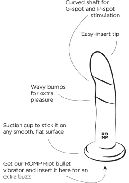Bestel: Piccolo Dildo by Romp - bij Happytoys: de erotische sex webshop | liever Happy dan Easy ⭐⭐⭐⭐⭐