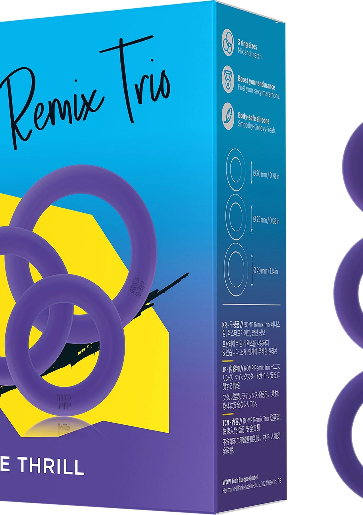 Bestel: Remix Trio cockrings by Romp - bij Happytoys: de erotische sex webshop | liever Happy dan Easy ⭐⭐⭐⭐⭐