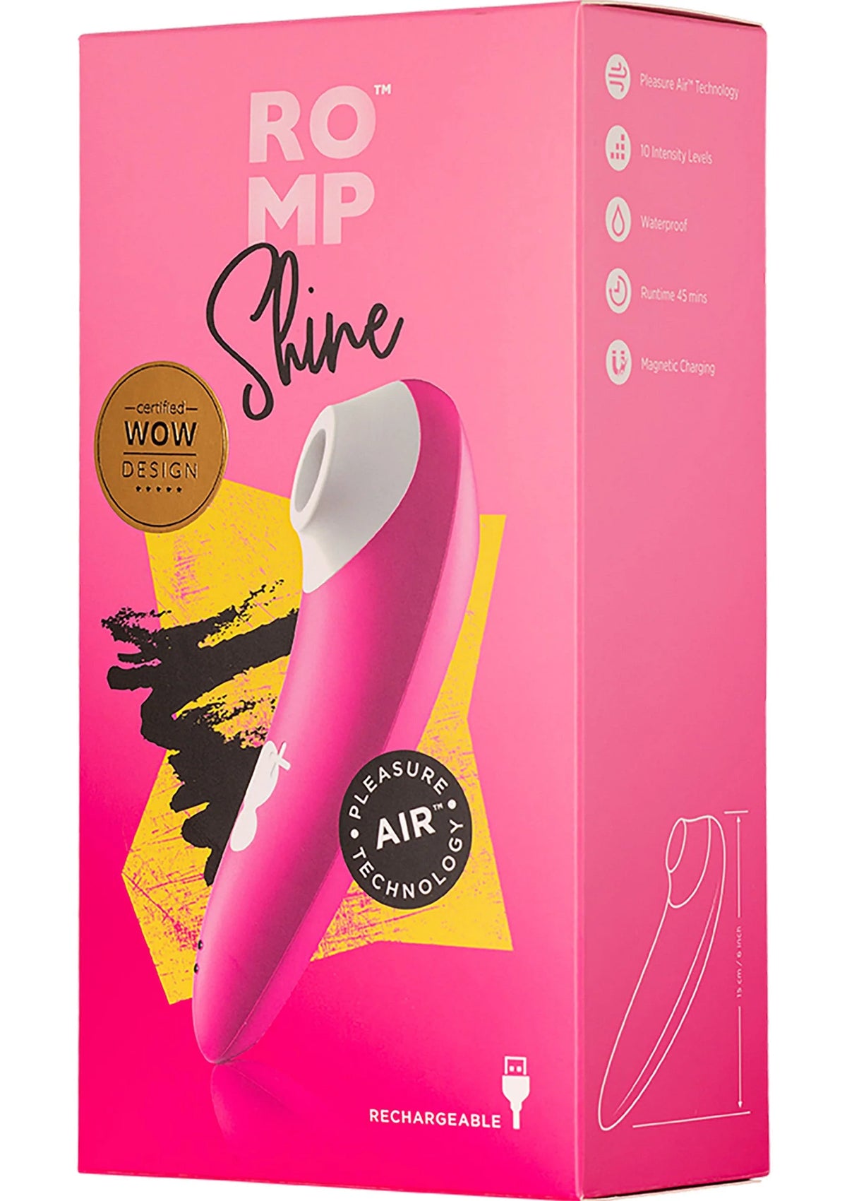 Bestel: Shine airpressure vibrator by Romp - bij Happytoys: de erotische sex webshop | liever Happy dan Easy ⭐⭐⭐⭐⭐