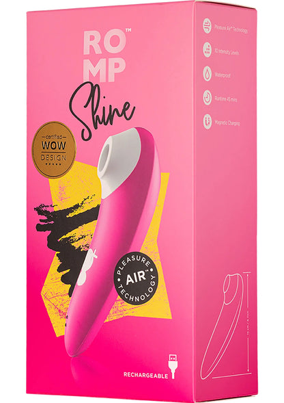 Bestel: Shine airpressure vibrator by Romp - bij Happytoys: de erotische sex webshop | liever Happy dan Easy ⭐⭐⭐⭐⭐