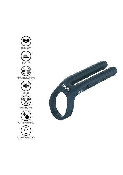 Bestel: Urban Fushion - Vibrating Couple Ring by ToyJoy - bij Happytoys: de erotische sex webshop | liever Happy dan Easy ⭐⭐⭐⭐⭐