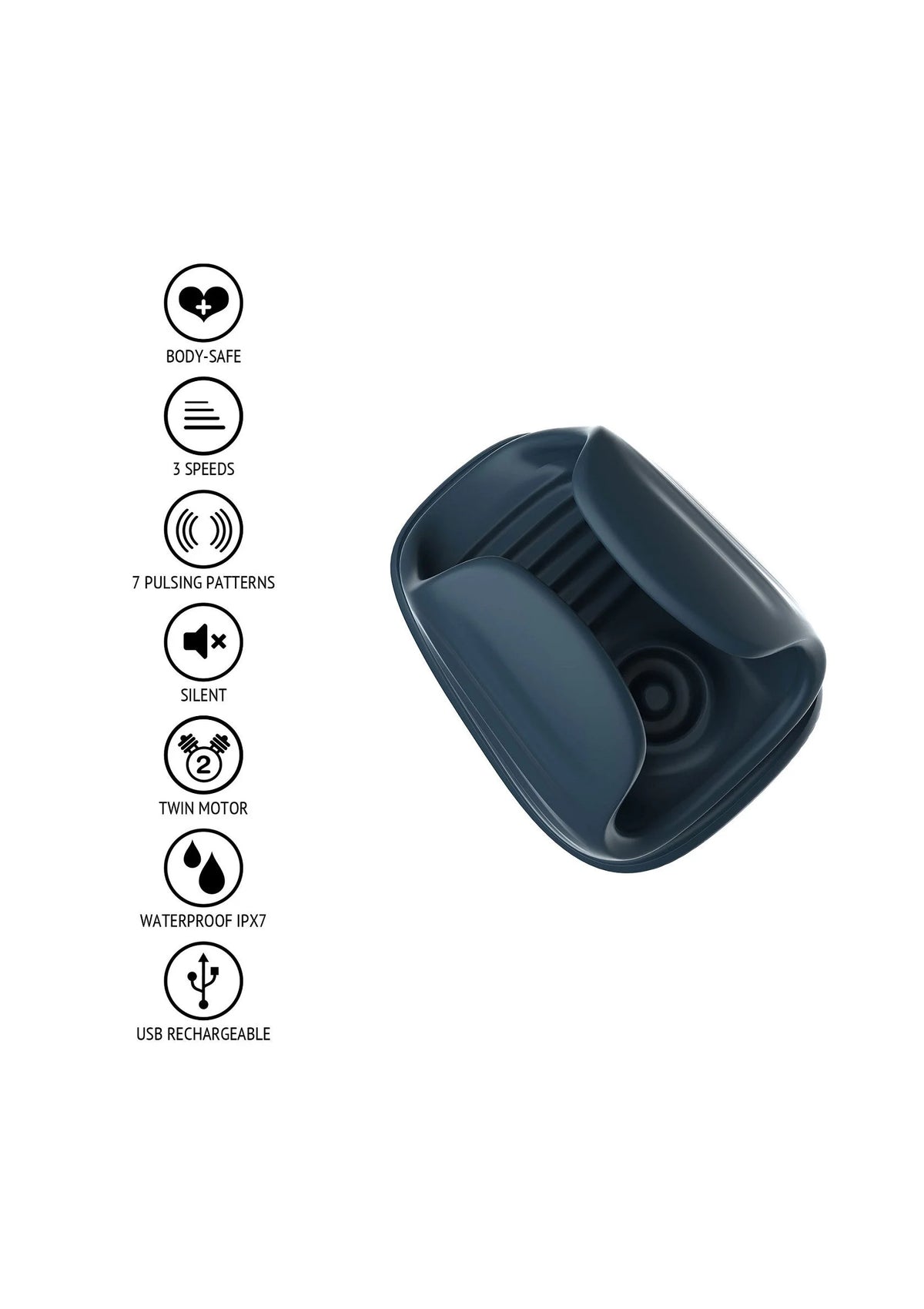 Bestel: Nova Pulsating Squeezable Stroker by ToyJoy - bij Happytoys: de erotische sex webshop | liever Happy dan Easy ⭐⭐⭐⭐⭐