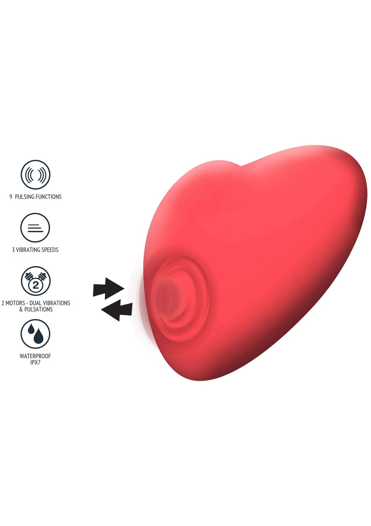 Bestel: Heartbeat Pulsating & Vibrating Stimulator by Xocoon - bij Happytoys: de erotische sex webshop | liever Happy dan Easy ⭐⭐⭐⭐⭐