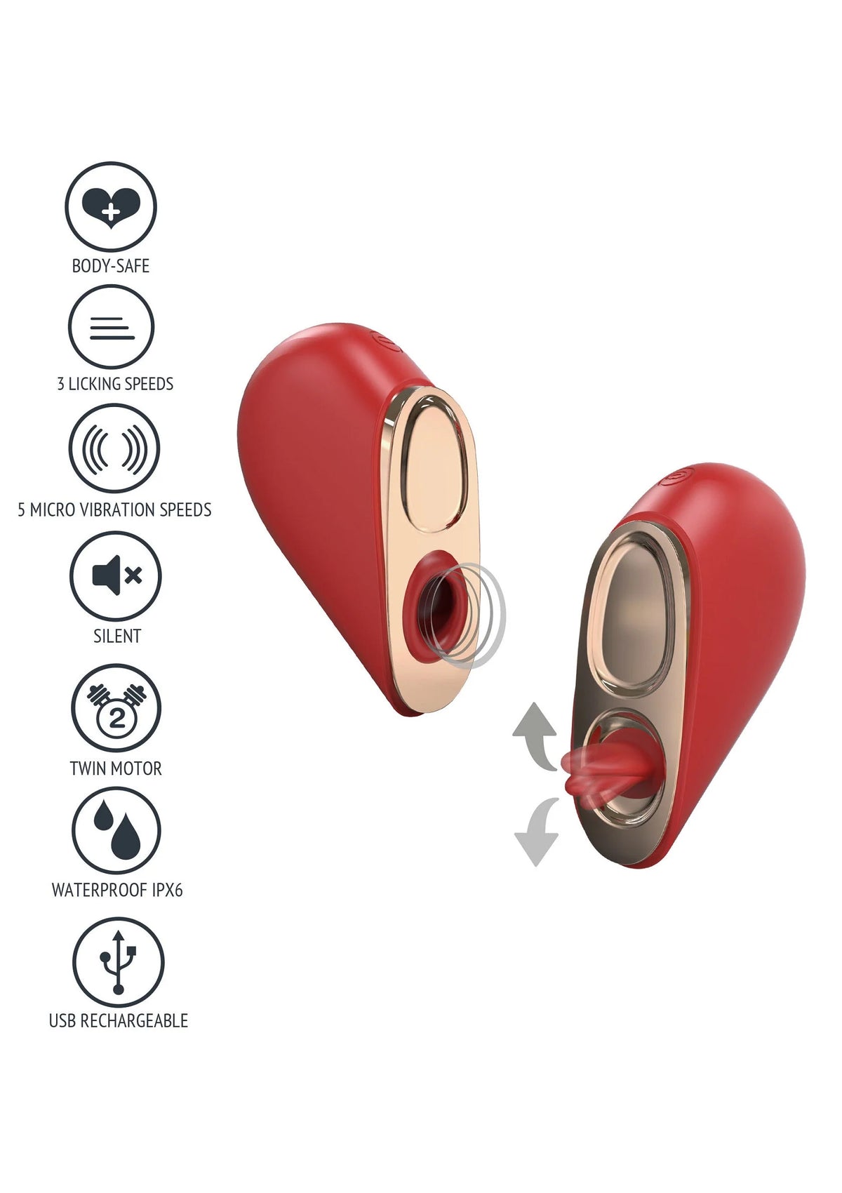 Bestel: Heartbreaker 2 - in - 1 Stimulator by Xocoon - bij Happytoys: de erotische sex webshop | liever Happy dan Easy ⭐⭐⭐⭐⭐