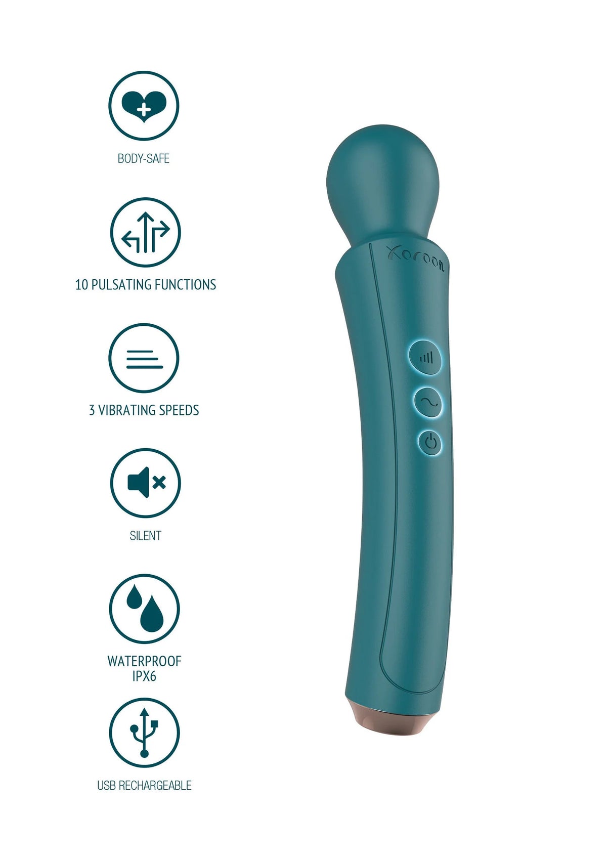Bestel: The Curved Wand by Xocoon - bij Happytoys: de erotische sex webshop | liever Happy dan Easy ⭐⭐⭐⭐⭐