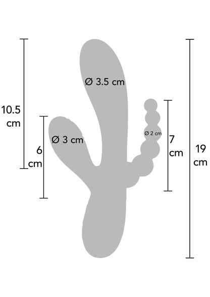 Bestel: Triple Love Vibrator by Xocoon - bij Happytoys: de erotische sex webshop | liever Happy dan Easy ⭐⭐⭐⭐⭐