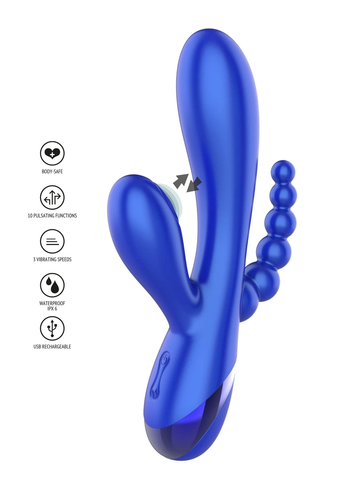 Bestel: Triple Love Vibrator by Xocoon - bij Happytoys: de erotische sex webshop | liever Happy dan Easy ⭐⭐⭐⭐⭐
