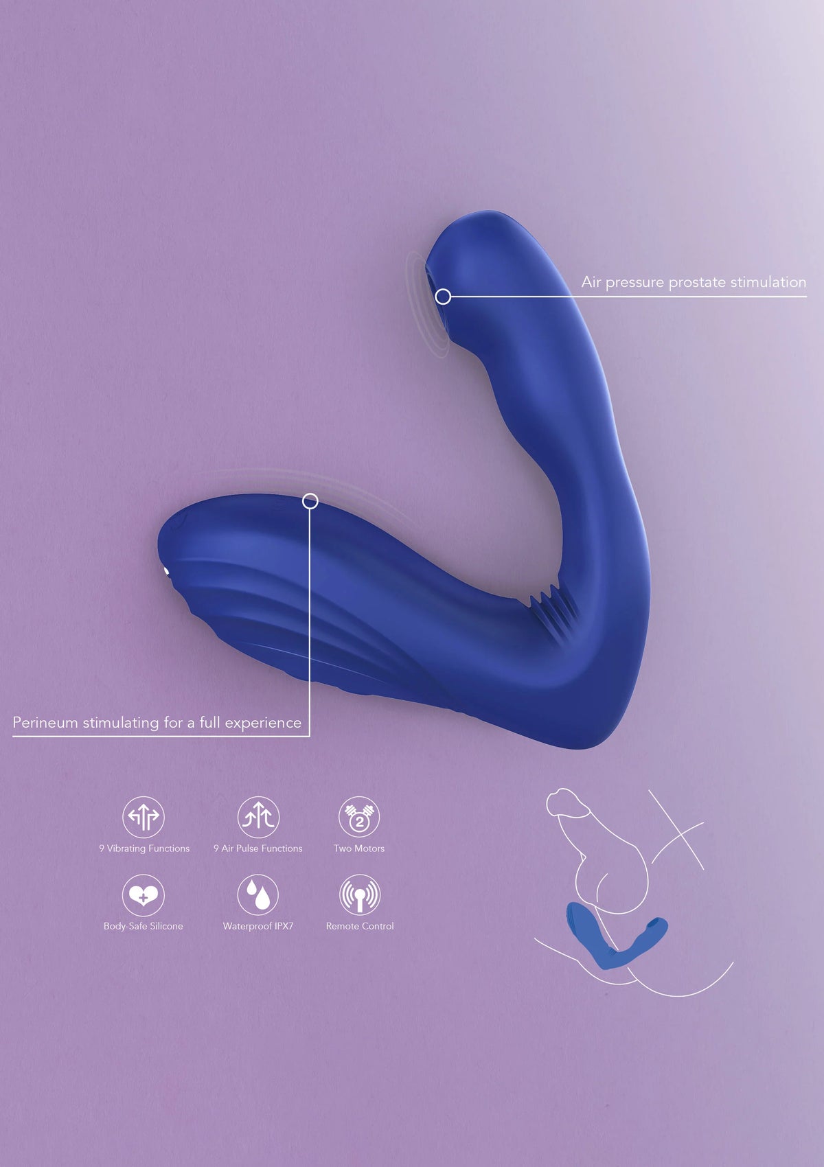 Bestel: Alpha Arouser - Prostate Air Stimulator by Xocoon - bij Happytoys: de erotische sex webshop | liever Happy dan Easy ⭐⭐⭐⭐⭐