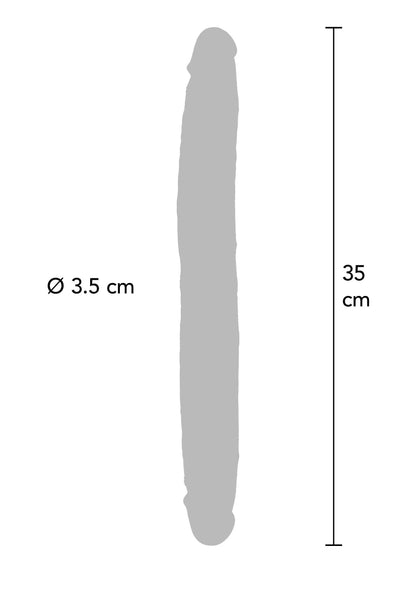 Bestel: Get Real Silicone Foreskin Double Dong 35 cm by ToyJoy - bij Happytoys: de erotische sex webshop | liever Happy dan Easy ⭐⭐⭐⭐⭐