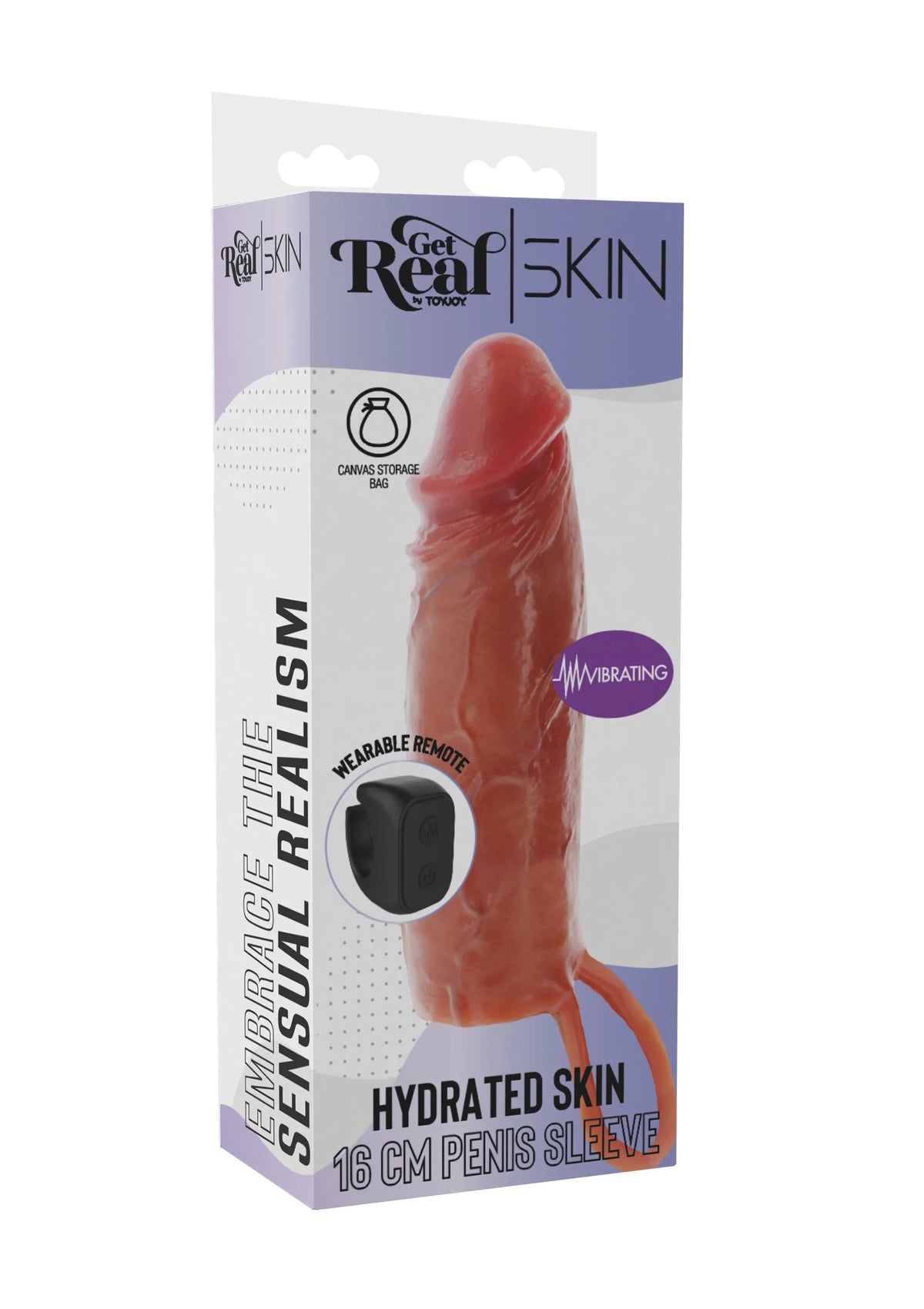 Bestel: Hydrated Skin Penis Silicone Sleeve Vibrating 16 cm by ToyJoy - bij Happytoys: de erotische sex webshop | liever Happy dan Easy ⭐⭐⭐⭐⭐