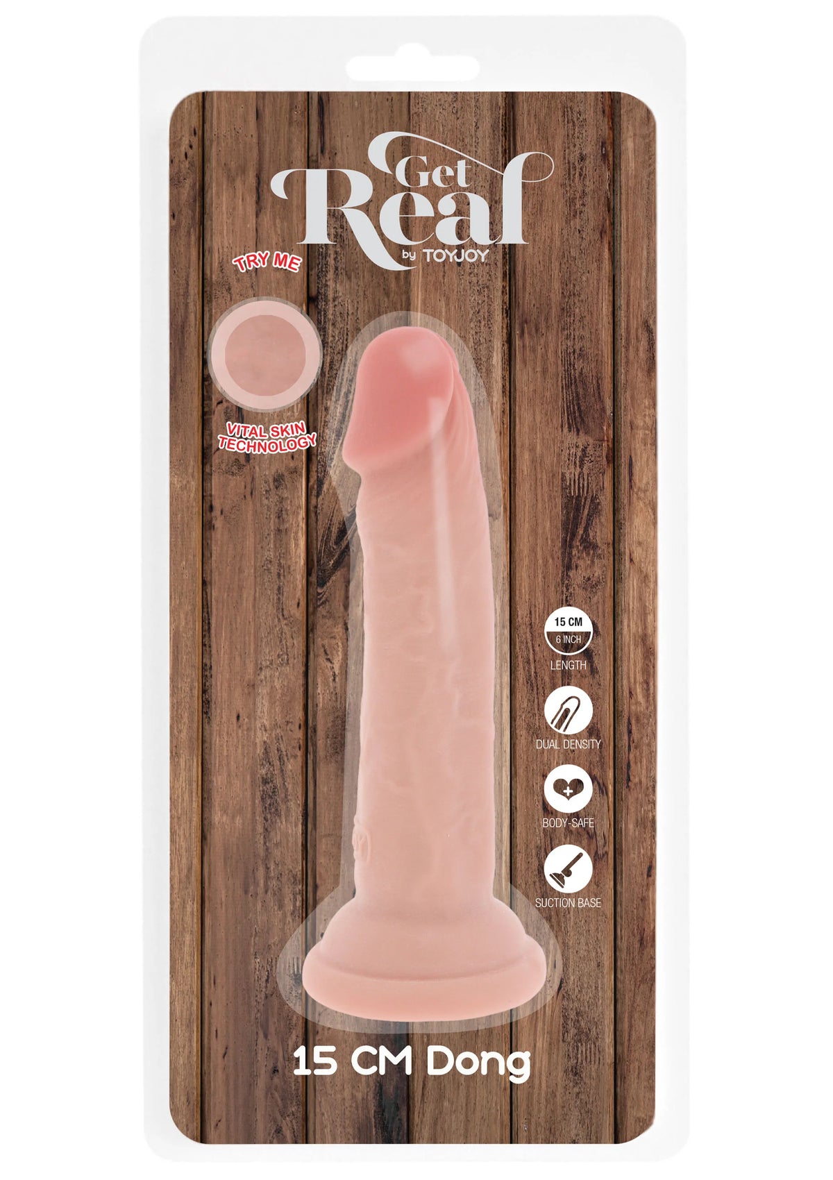 Bestel: Deluxe Dual Density Dong TPE 15 cm by ToyJoy - bij Happytoys: de erotische sex webshop | liever Happy dan Easy ⭐⭐⭐⭐⭐