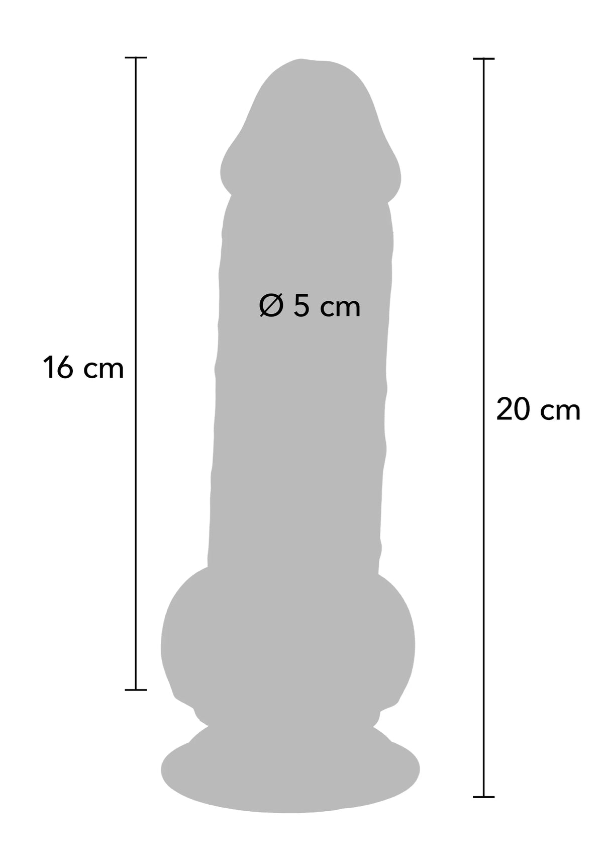Bestel: Deluxe Dual Density Thick Dildo TPE 20 cm - bij Happytoys: de erotische sex webshop | liever Happy dan Easy ⭐⭐⭐⭐⭐