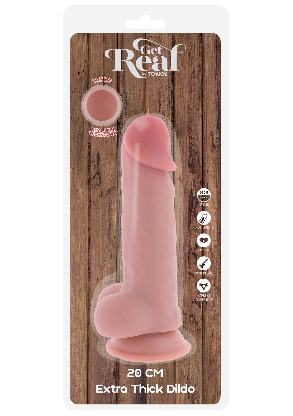 Bestel: Deluxe Dual Density Thick Dildo TPE 20 cm - bij Happytoys: de erotische sex webshop | liever Happy dan Easy ⭐⭐⭐⭐⭐