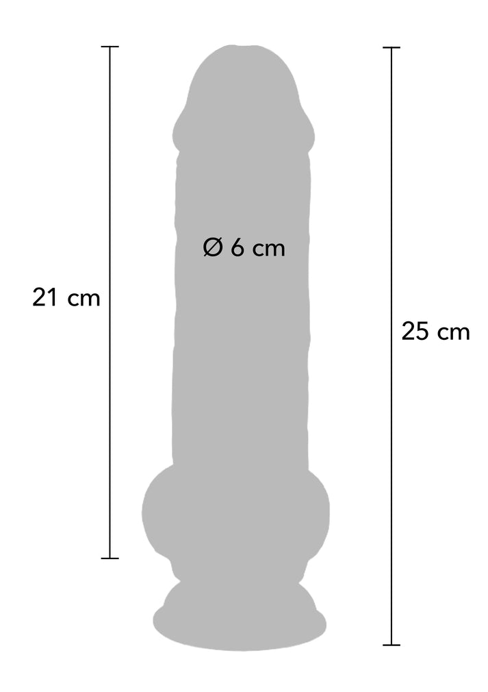 Bestel: Deluxe Dual Density Thick Dildo TPE 25 cm by ToyJoy Get Real - bij Happytoys: de erotische sex webshop | liever Happy dan Easy ⭐⭐⭐⭐⭐
