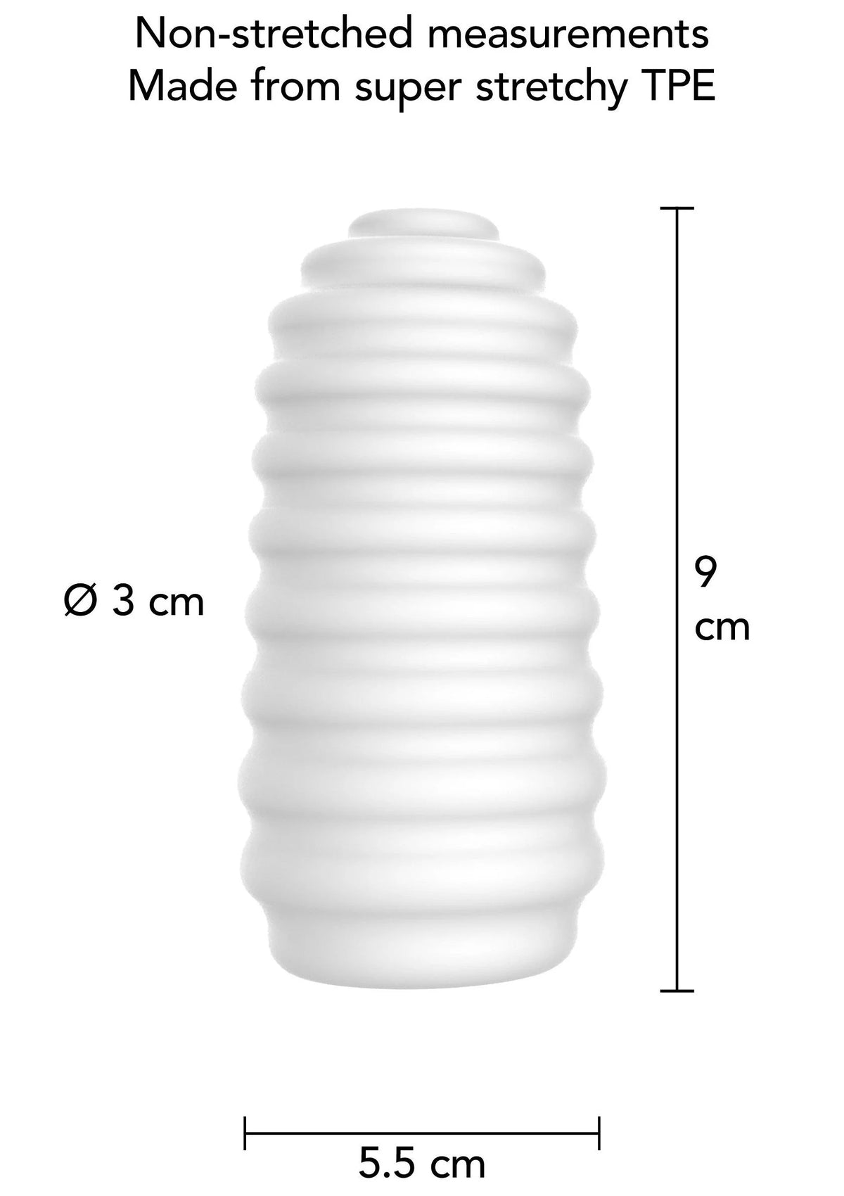 Bestel: Medium Masturbator Ribs by ToyJoy - bij Happytoys: de erotische sex webshop | liever Happy dan Easy ⭐⭐⭐⭐⭐