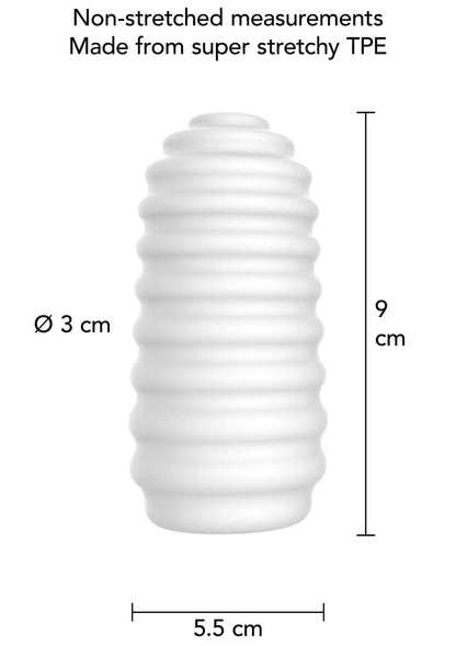 Bestel: Medium Masturbator Ribs by ToyJoy - bij Happytoys: de erotische sex webshop | liever Happy dan Easy ⭐⭐⭐⭐⭐